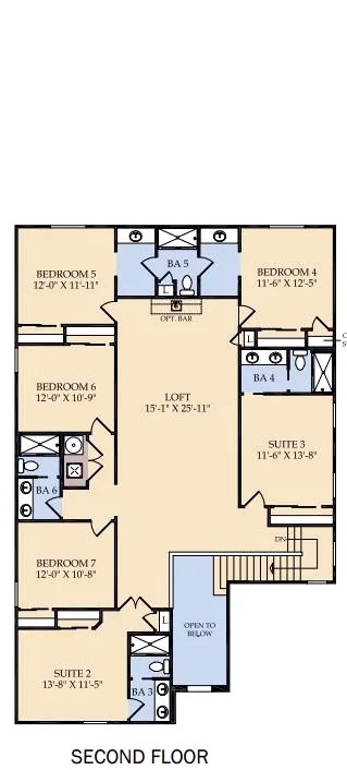 Nice Palms second floor plan